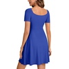 image:imageLYANER Womens Sweetheart Neck Elegant Mini DressLight Royal Blue