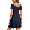 image:imageLYANER Womens Sweetheart Neck Elegant Mini DressNavy Blue