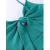 image:imageLYANER Womens Tie Knot Cut Out Sexy Maxi DressLight Teal