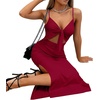 image:imageLYANER Womens Tie Knot Cut Out Sexy Maxi DressWine Red