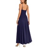 image:imageLYANER Womens V Neck Casual Maxi DressDark Blue