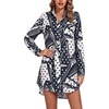 image:imageLYANER Womens V Neck Dressy Shirt DressGeometric Polka Dots