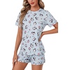 image:imageLYANER Womens 2 Piece Cute Lounge SetBlack Penguin