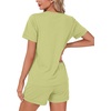 image:imageLYANER Womens 2 Piece Cute Lounge SetLight Green