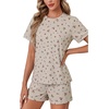 image:imageLYANER Womens 2 Piece Cute Lounge SetPink Floral