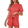 image:imageLYANER Womens 2 Piece Cute Lounge SetRed