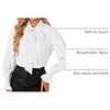 image:imageLYANER Womens Bow Tie Neck Business Work BlouseWhite