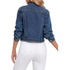 image:imageLYANER Womens Button Down Cardigan Denim JacketBlue