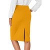 image:imageLYANER Womens Button Stretch Casual Pencil SkirtGinger