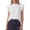 image:imageLYANER Womens Cotton Casual Babydoll TopsWhite