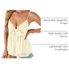 image:imageLYANER Womens Deep V Neck Sexy Babydoll Tank TopsBeige