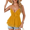 image:imageLYANER Womens Deep V Neck Sexy Babydoll Tank TopsGinger