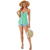 image:imageLYANER Womens Deep V Neck Sexy Babydoll Tank TopsMint Green