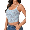 image:imageLYANER Womens Floral Lace See Through Sexy CamiBlue