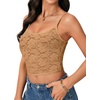 image:imageLYANER Womens Floral Lace See Through Sexy CamiKhaki