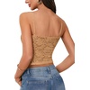 image:imageLYANER Womens Floral Lace See Through Sexy CamiKhaki