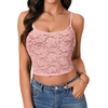 image:imageLYANER Womens Floral Lace See Through Sexy CamiLight Pink