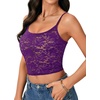 image:imageLYANER Womens Floral Lace See Through Sexy CamiPurple