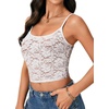 image:imageLYANER Womens Floral Lace See Through Sexy CamiWhite