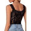 image:imageLYANER Womens Floral Lace Sexy Tank TopsBlack