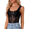 image:imageLYANER Womens Floral Lace Sexy Tank TopsBlack