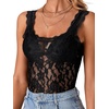 image:imageLYANER Womens Floral Lace Sexy Tank TopsBlack