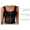 image:imageLYANER Womens Floral Lace Sexy Tank TopsBlack