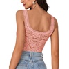 image:imageLYANER Womens Floral Lace Sexy Tank TopsLight Pink