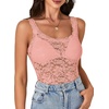 image:imageLYANER Womens Floral Lace Sexy Tank TopsLight Pink