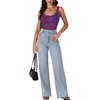 image:imageLYANER Womens Floral Lace Sexy Tank TopsPurple