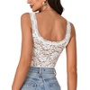 image:imageLYANER Womens Floral Lace Sexy Tank TopsSolid White