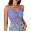 image:imageLYANER Womens Floral Lace Sexy Tank TopsViolet