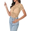 image:imageLYANER Womens Floral Lace Sexy Y2k Tee TopsBeige