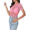 image:imageLYANER Womens Floral Lace Sexy Y2k Tee TopsLight Pink01