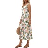 image:imageLYANER Womens Floral Print Boho DressWhite