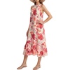 image:imageLYANER Womens Floral Print Halter Neck Boho SundressBeige