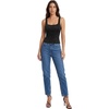 image:imageLYANER Womens Glitter Square Neck Crop Tank TopsBlack
