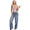 image:imageLYANER Womens Halter Neck Cut Out Y2K CamiDusty Pink