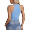 image:imageLYANER Womens Halter Neck Cut Out Y2K CamiLight Blue