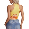 image:imageLYANER Womens Halter Neck Cut Out Y2K CamiOrange Floral