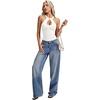 image:imageLYANER Womens Halter Neck Cut Out Y2K CamiWhite