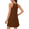 image:imageLYANER Womens Halter Neck Mini DressDark Brown