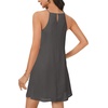 image:imageLYANER Womens Halter Neck Mini DressDark Grey