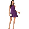 image:imageLYANER Womens Halter Neck Mini DressDeep Purple