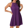 image:imageLYANER Womens Halter Neck Mini DressDeep Purple