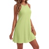 image:imageLYANER Womens Halter Neck Mini DressLight Green