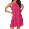 image:imageLYANER Womens Halter Neck Mini DressRose Pink