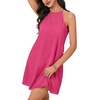 image:imageLYANER Womens Halter Neck Mini DressRose Pink