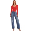 image:imageLYANER Womens Henley V Neck Sexy BodysuitsRed