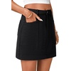 image:imageLYANER Womens High Waist Casual Denim SkirtBlack